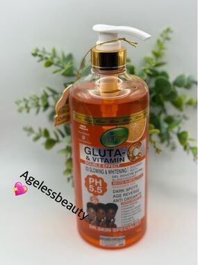 Veet Gold Gluta & Vitamin C Orange Body Wash - Radiance Boost (Orange)